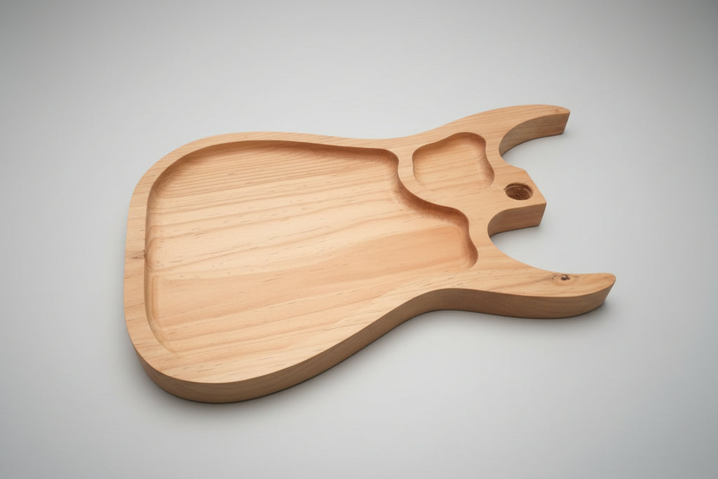 Tabla de Corte en Forma de Guitarra – Madera de Parota