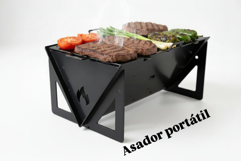 Asador Portátil – Llévate la Carnita a Donde Sea