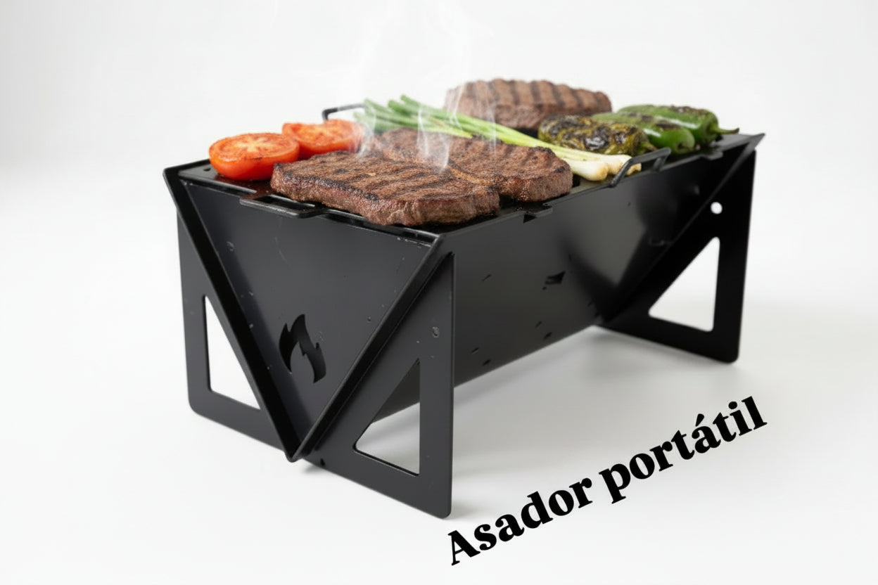 Asador Portátil – Llévate la Carnita a Donde Sea