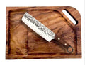 Tabla de Corte de Madera de Parota con Asa y Canal para Jugos (28x40x2 cm)