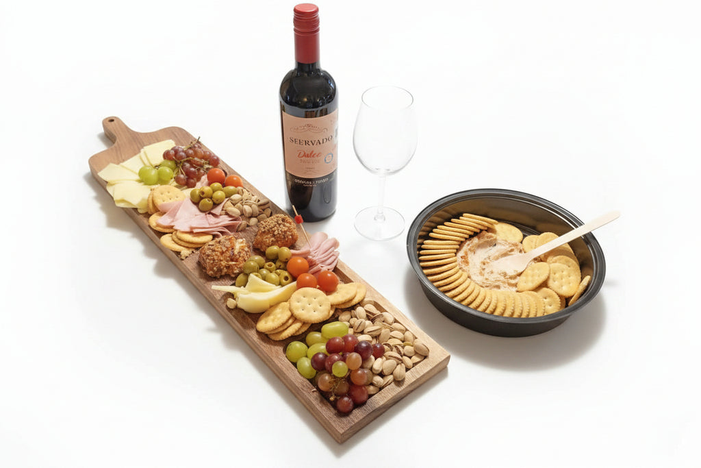 Tabla de Charcutería de Madera de Parota Grande con Grabado (70x18x2 cm)