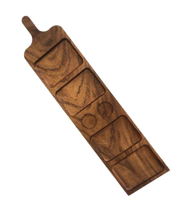 Tabla de Charcutería de Madera de Parota Grande con Grabado (70x18x2 cm)