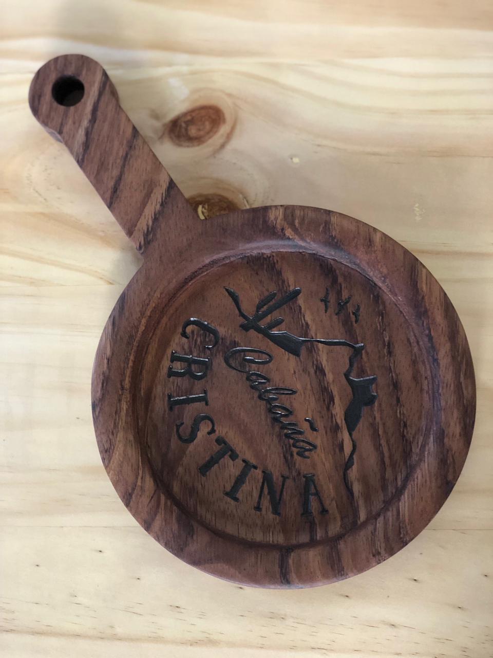 Tabla de Madera de Parota Modelo 100 – Para Sartén Caliente