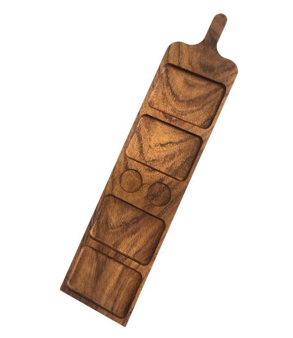 Tabla de Charcutería de Madera de Parota Grande con Grabado (70x18x2 cm)