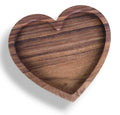 Tabla de Madera de Parota en Forma de Corazón Personalizable (23 x 25 cm)