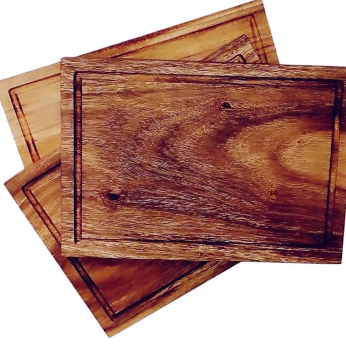 Tabla de Corte de Madera Parota Premium