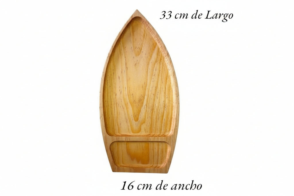 Set de 5 Tablas de Sushi en Madera de Pino (16 x 32 cm)