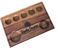 Tabla de Madera de Parota para Tequila Personalizable